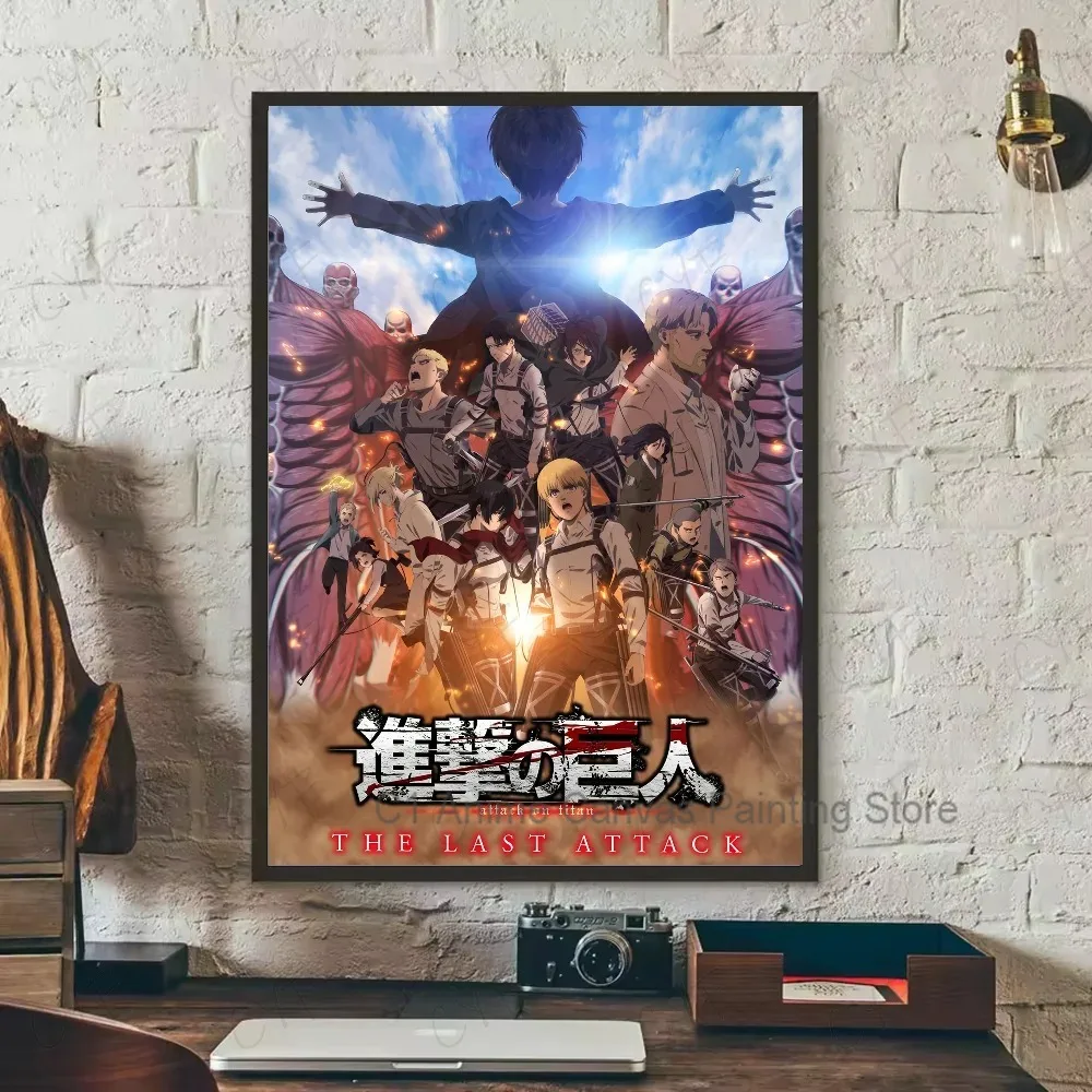 Attack on Titan Canvas Art Poster - Coffee House Bar Room Wall Decor