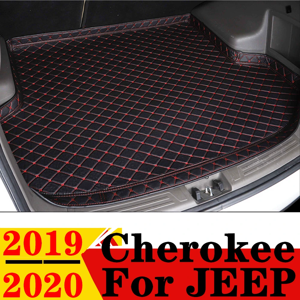 

Коврик багажника для JEEP Cherokee 2020 2019 дюйма, кожаный багажник, багажник, Задняя подкладка для груза, защитный коврик