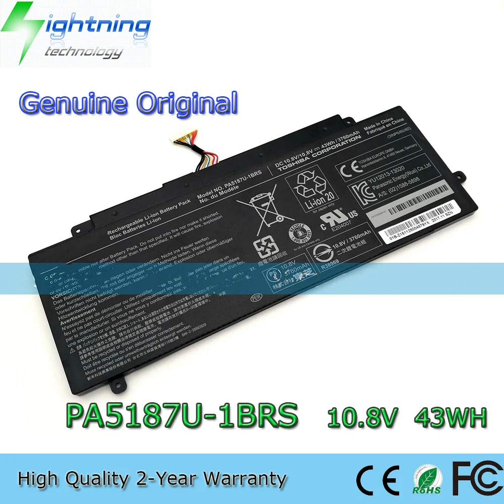 

New Genuine Original PA5187U-1BRS 10.8V 43Wh Laptop Battery for Toshiba Click 2 L35W L35W-B3204 P000602680