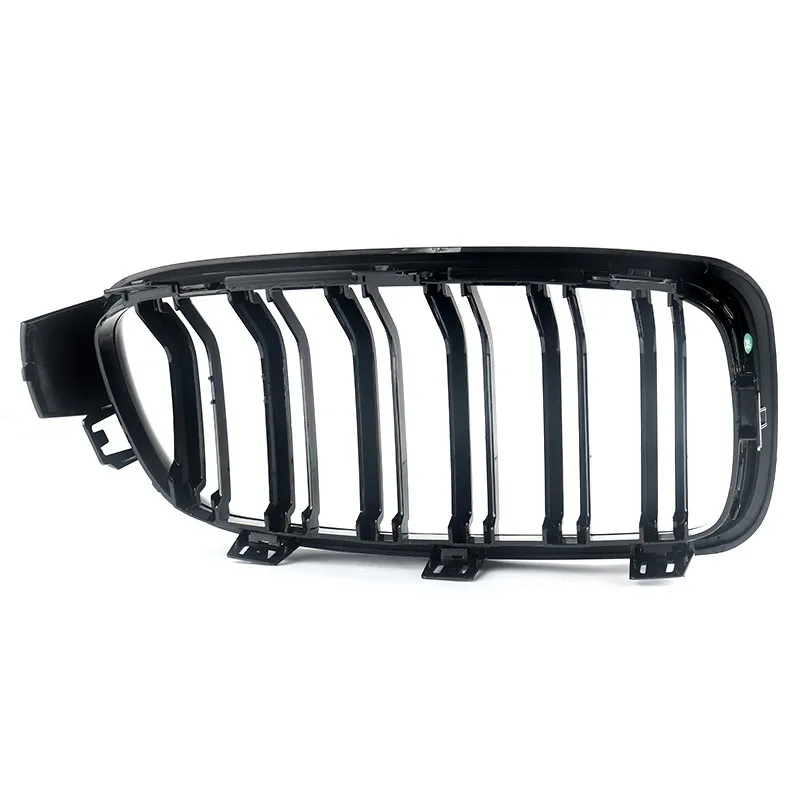 Für BMW F30 F31 3er Serie 320d 330d 340i 2012 2013 2014 2015 2016 Nierengrill Hochglanz Schwarz Twin M3 Look Sport Frontgrill – Detail 14