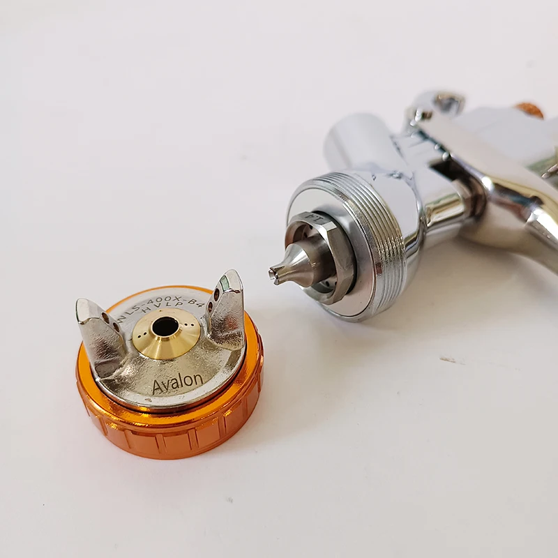 Original Product Avalon Professional HVLP Spay Gun 1.4mm Nozzle Gravity Airbrush For Car Painting 400X Upper Pot Double Cap