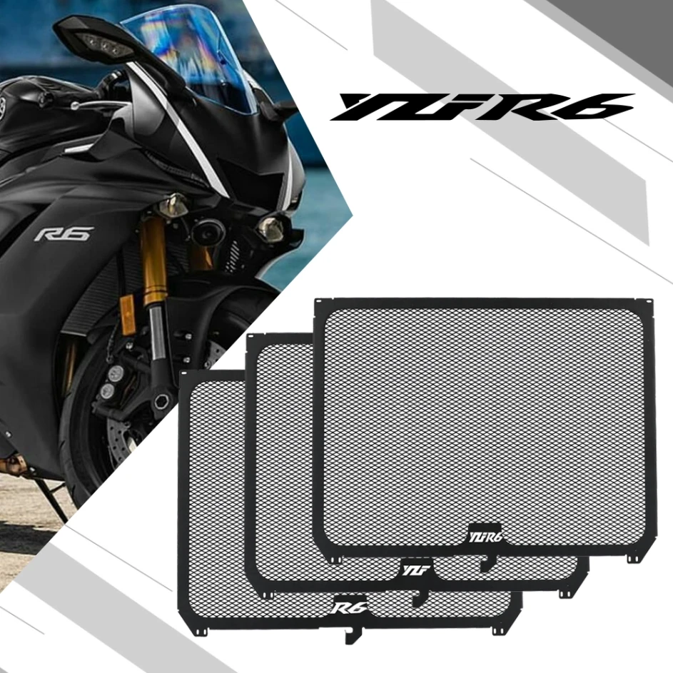 

Motorcycle FOR YAMAHA R6 17-23 Accessories Radiator Grille Guard Cover YZF yzfR6 YZFR6 YZF-R6 2017 2018 2019 2020 2021 2022 2023