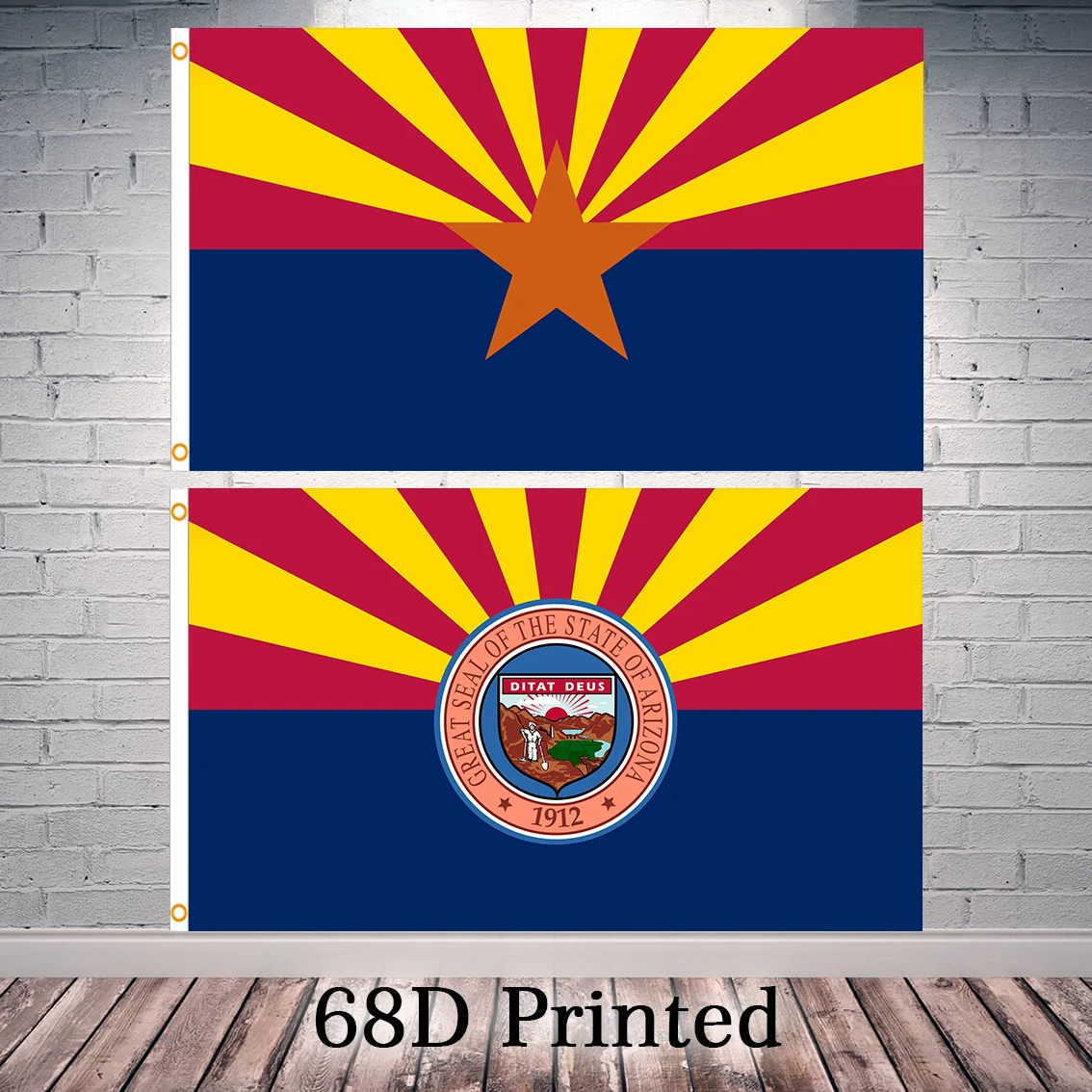 

90X150cm US State Arizona Flag Polyester Printed Decoration Banner Tapestry FLAGLAND