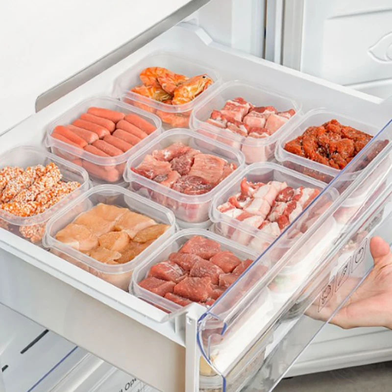 Refrigerator Storage Box Fridge Organizer Meat Fruit Vegetable