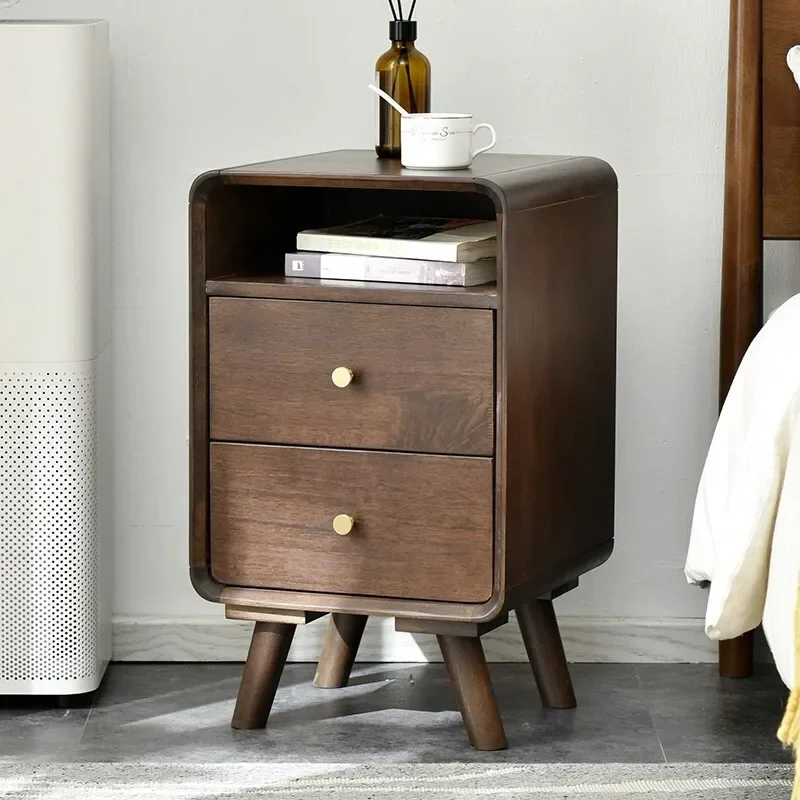 

SH Aoliviya Official New Jiayi Solid Wood Bedside Cabinet Modern Minimalist Bedside Cabinet Bedroom Bedside Cabinet Storage