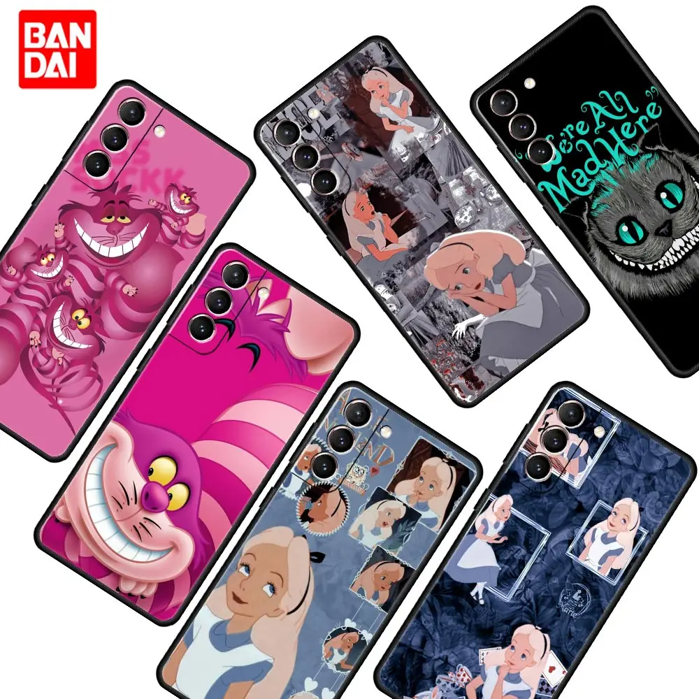 Disney Alice in Wonderland Phone Case for Samsung Galaxy S22 S21 S20 S10 Plus Ultra FE 5G S22Plus S22Ultra Cover Silicone Coque |
