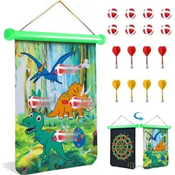 Magnetic Dart Board Darts Suit Double Sided Flocking Dartboards Darts Plate of Safety Dart Safety Game Board Toy