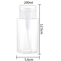Eco - Friendly Refillable Pump Dispenser for Nail Polish and Makeup Remover (200ml 2pcs)