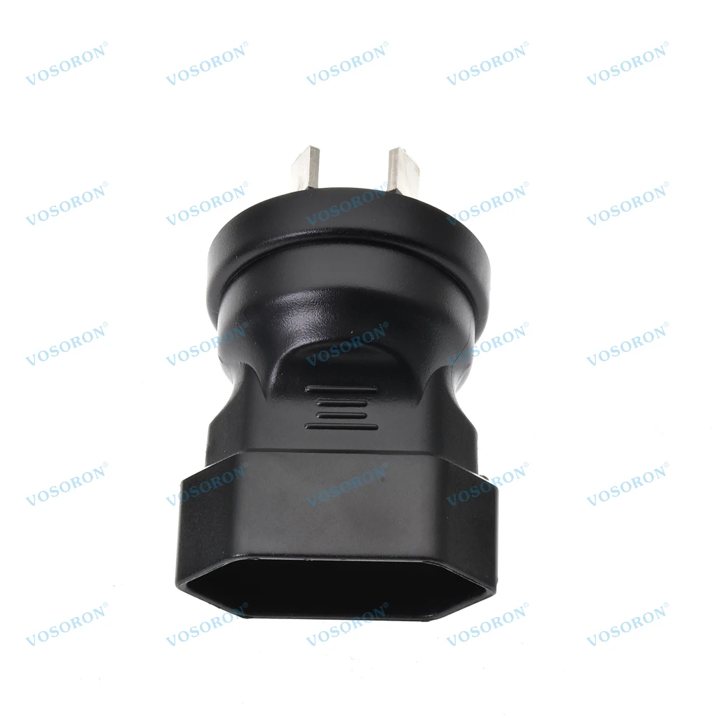 IEC Type I Australia New Zealand China Plug Adapter, Ultra Compact Light Weight - AU 2Pin to EU Type C 4.0 Travel Adaptor Plug
