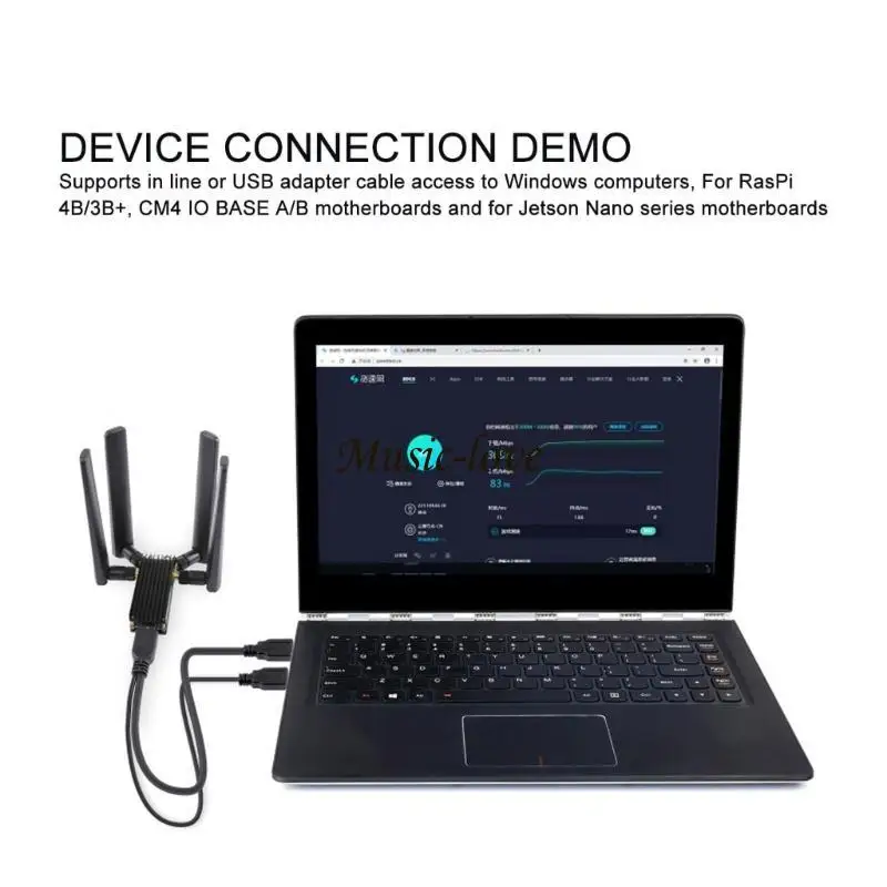 고속 동글 USB3.1 확장 카드 4 안테나 및 알루미늄 합금 방열판 203A