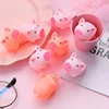 1/3/6/10pcs Pink Cartoon Pig Decompression Venting Toys Stress Relief Toys Button Gift For Children Release Stress 3