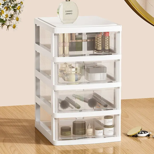 Asztali Tároló Doboz Fiókos Tárolószekrény Irodai Íróasztal Kozmetikumok Box Levélpapír Törmelék Állvány - Image 5