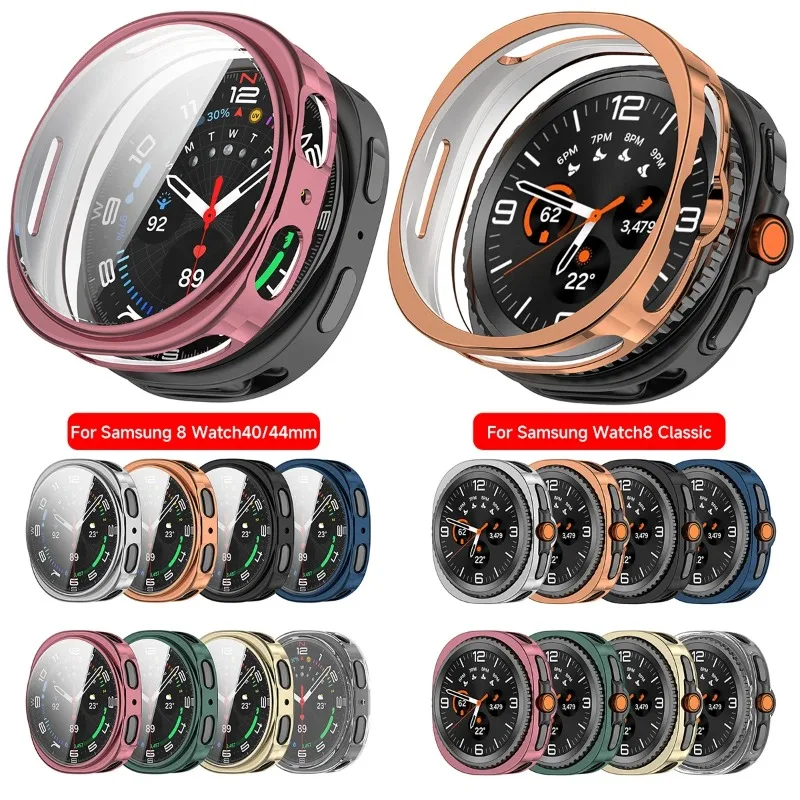 Enhanced TPU Protective Bumper Shell for Smartwatch – Soft, Hollow-Out Design, Watch Cover Accessory
