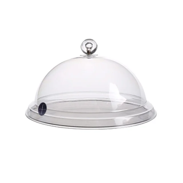Háztartási Dohányzás Kupola Motorháztető Átlátszó Konyhai Főző Füstház Akril Szivattyú Csengő Infuser Cloche Snack Portálca Fedelek - Image 5