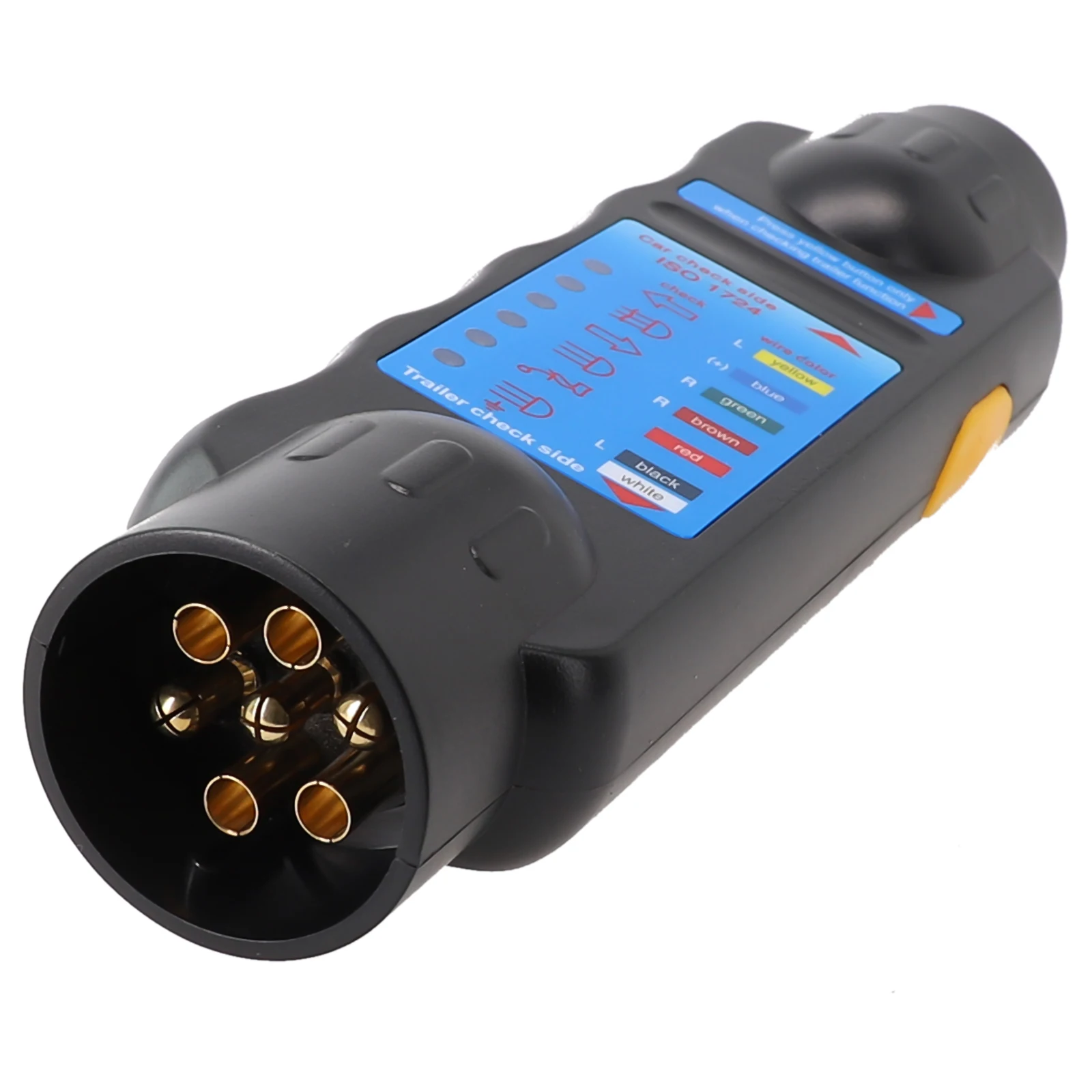 

7Pin ABS Accessories Black Copper Electrical Circuit Tester Brand New Durable Practical Replacement Useful Part
