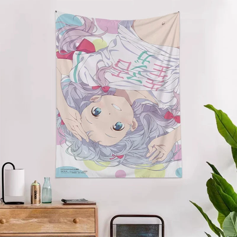 

Аниме девушка Ткань Гобелен для украшения стен дома Eromanga Sensei Kawaii декор комнаты эстетические гобелены головные уборы спальня