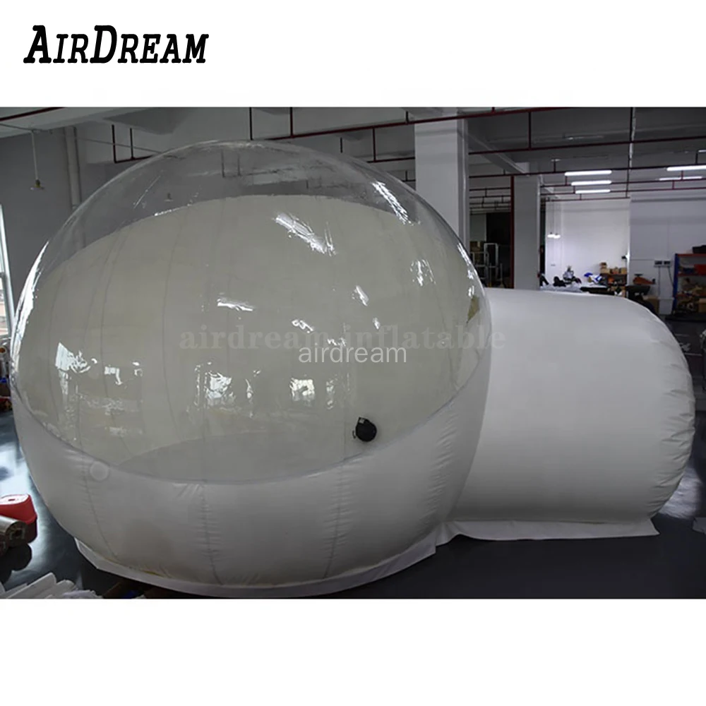 High-Quality transparent inflatable Privacy bubble tent,pvc clear air dome house,igloo camping lawn tent with 1 room 1 tunnel