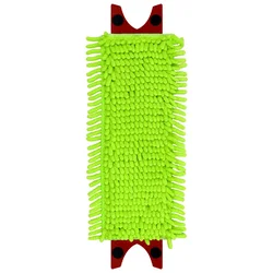Microfibre Quick - Dry Washable Mop Pads - Reusable Replacement Cloth (Light green)