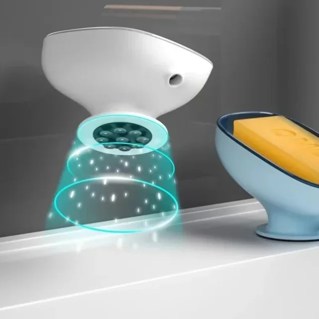 Portasapone a ventosa con acqua di scarico per portasapone da bagno Porta spugna Kithcen Contenitore per sapone Forniture per il bagno 2