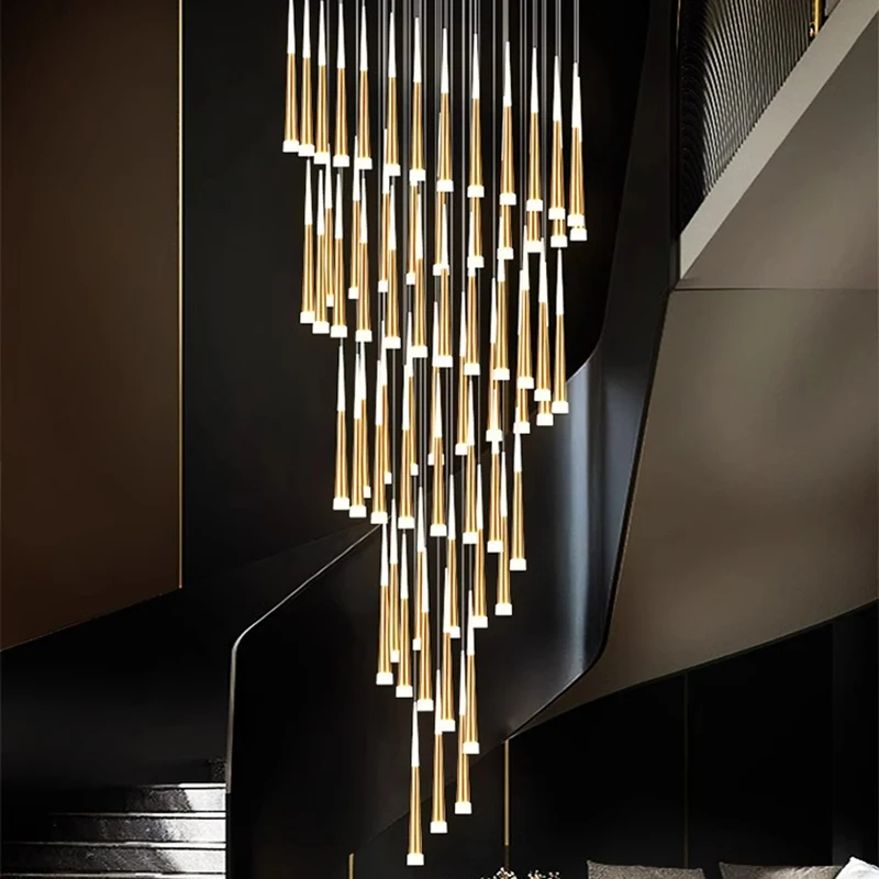Nordic home decoration, stair chandelier, living room and dining room Pendant lights, ceiling light, indoor lighting
