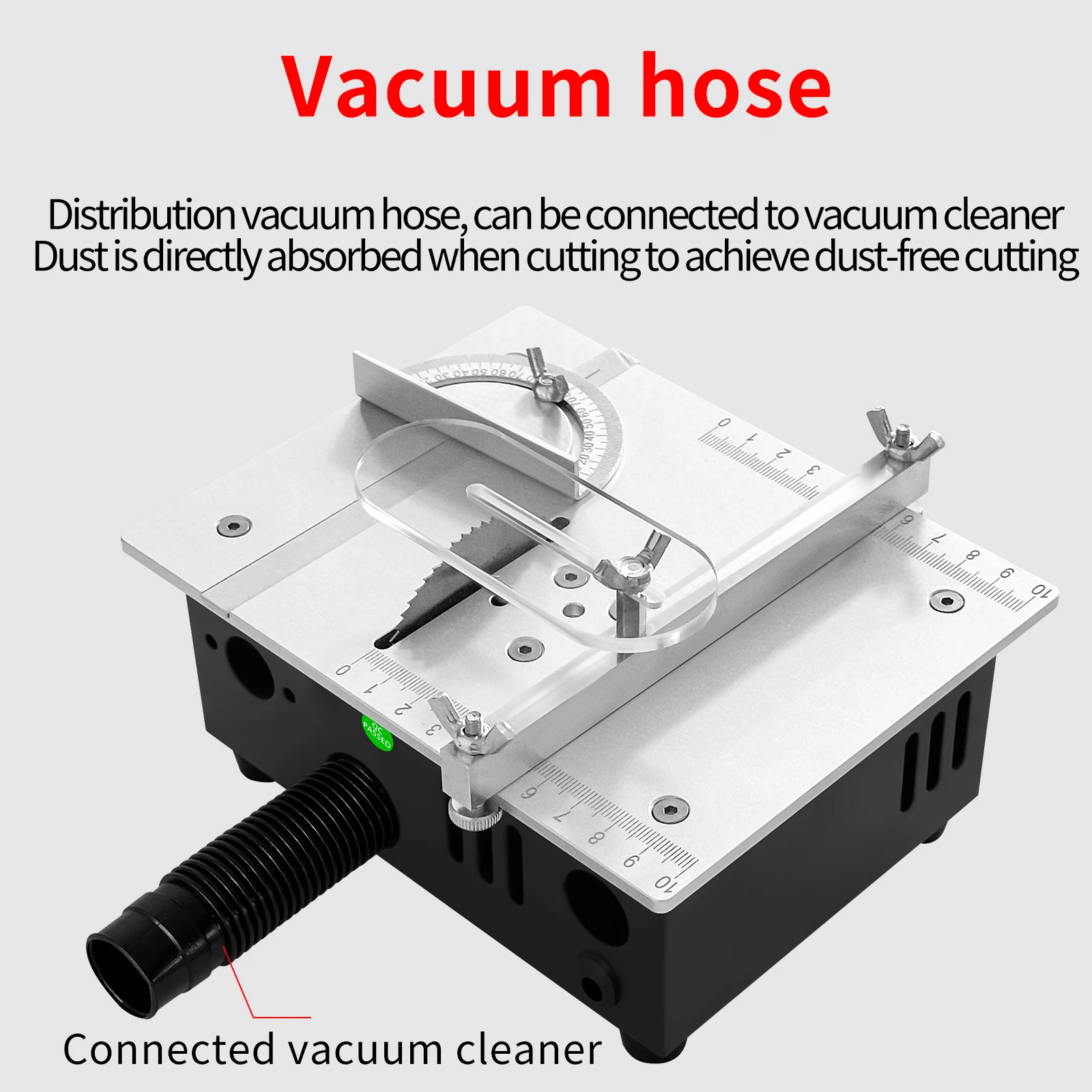 DIY Mini Table Saw 96W 5000RPM Compact Cutting Machine For PCB Wood Acrylic Aluminum with Adjustable Speed EU/US Plug