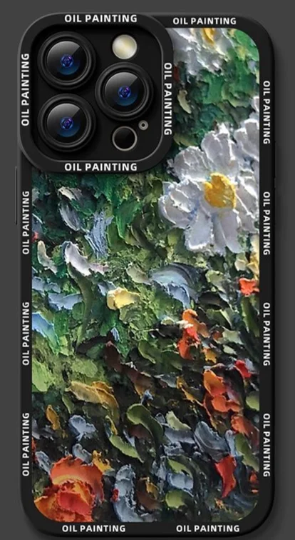 Gu Shanggu 15Promax Pouzdro na telefon Olejomalba č. 1 14 Proti pádu pro iPhone 13 Kompletní balení Barva Stříbrná 12 Měkké 11_voghion.com