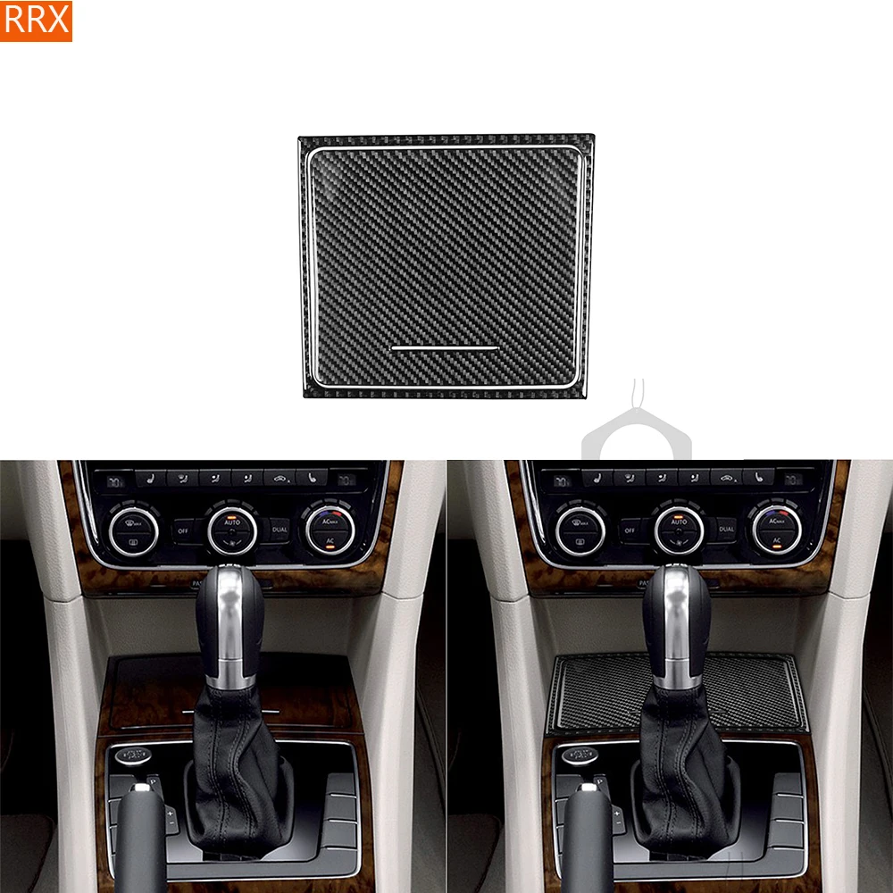 

Center Console Armrest Storage Box Set Carbon Fiber Stickers For Volkswagen Passat NMS B7 2012-2019 Car Interior Accessories