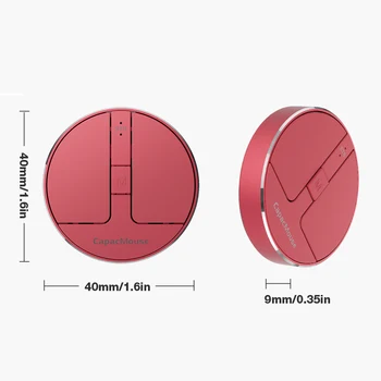 Wireless Mouse 3 Mode BT 5.2/2.4G/USB Mini Capacitive Mouse Cordless Mice 3 Adjustable DPI Rechargeable with USB Receiver for PC 6