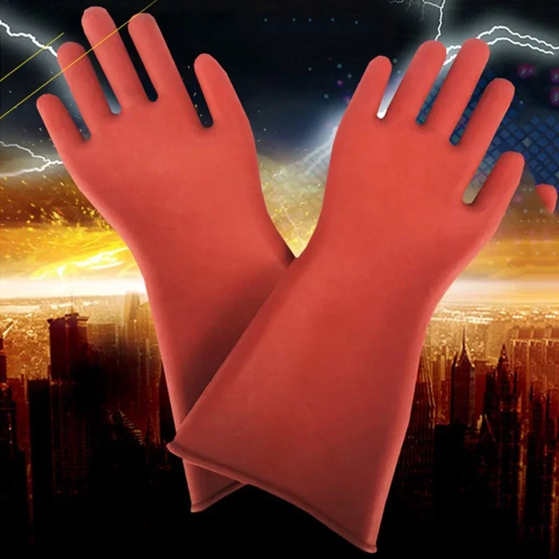 Anti-electricity Protect Professional High Voltage Electrical Insulating Gloves Rubber Electrician Workplace work gloves protective gloves insulating gloves