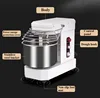 Professional Spiral Mixer 10 Liters Dough Mixer Stainless Steel Baking Equipments Commercial Bread Bakery Equipment 2