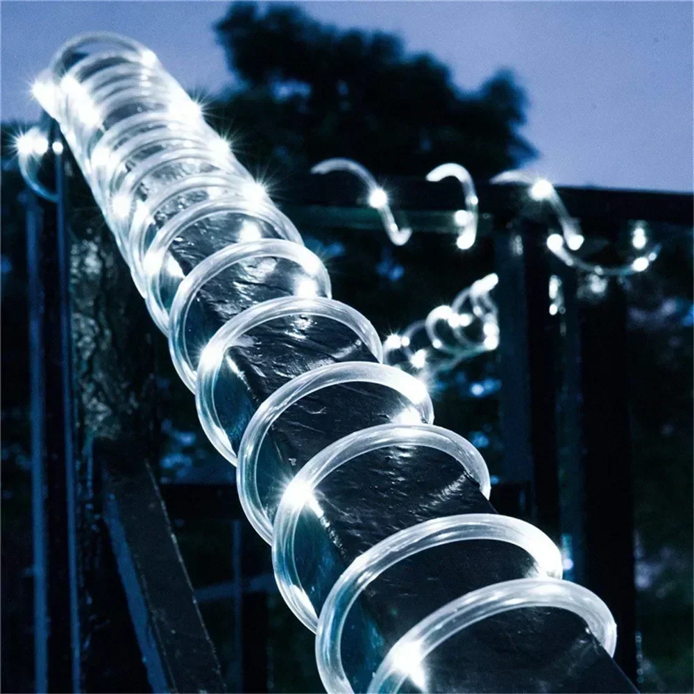 Waterproof Solar LED Rope Lights for Outdoor Garden Patio