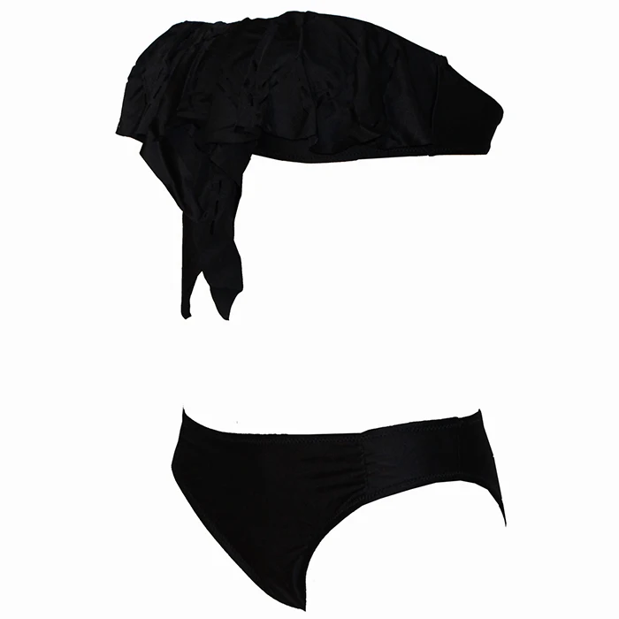 Sexy Tassels Bikini Set Women Solid Color Swimwear Push Up Padded Swimming Suit Women Bathing Suit Thong Bikini