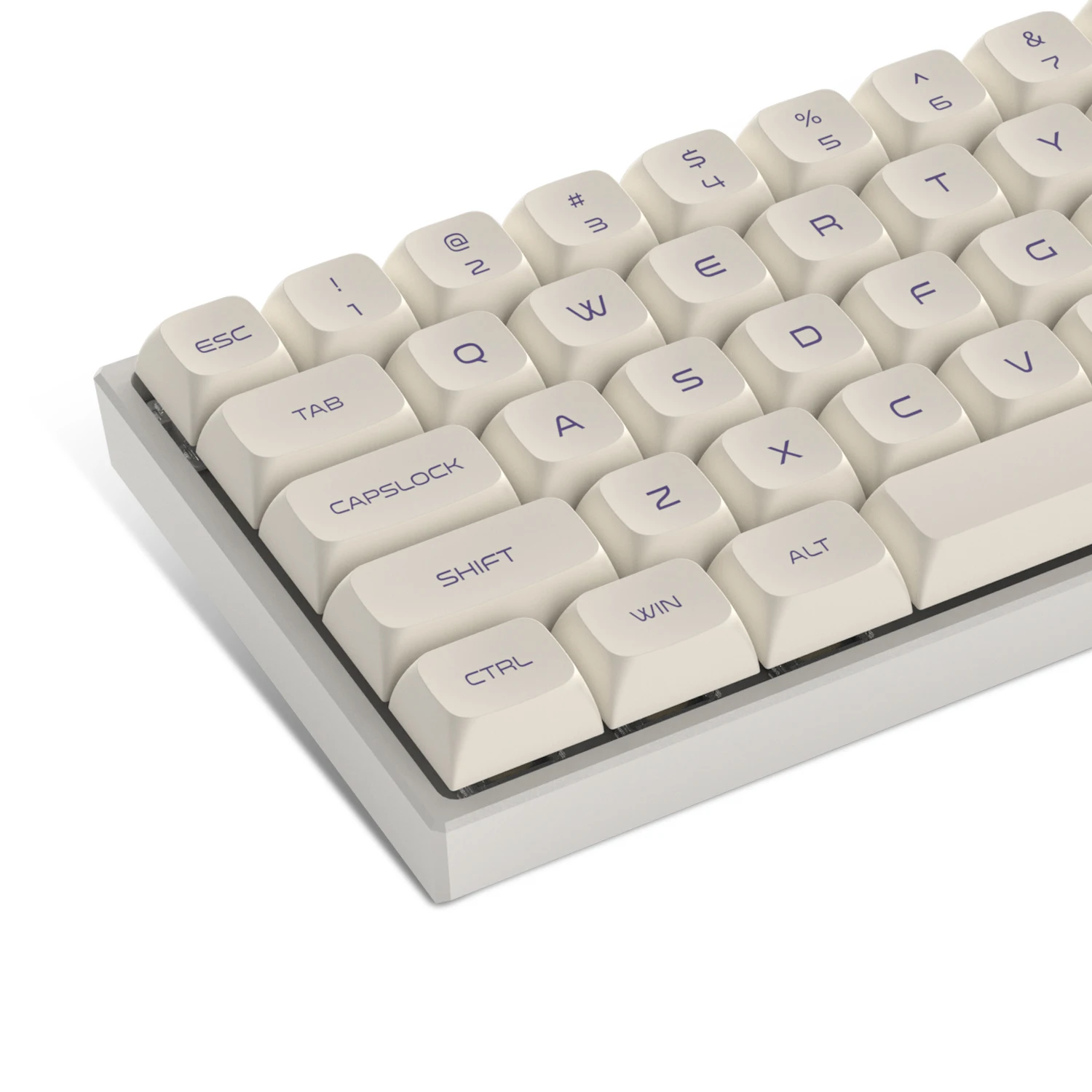 Voilet Leite Xda Perfil Keycap Switches Cherry Gateron mx Teclado Gamer Sublimação Dye Pbt 60 65 75 100 134 Chave