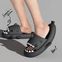 2024 Men EVA Shark Sandals Women Outdoor Beach Thick Soled Slippers Adult Non-slip Summer Slides Couple Cute Solid Color Shoes - Image 3