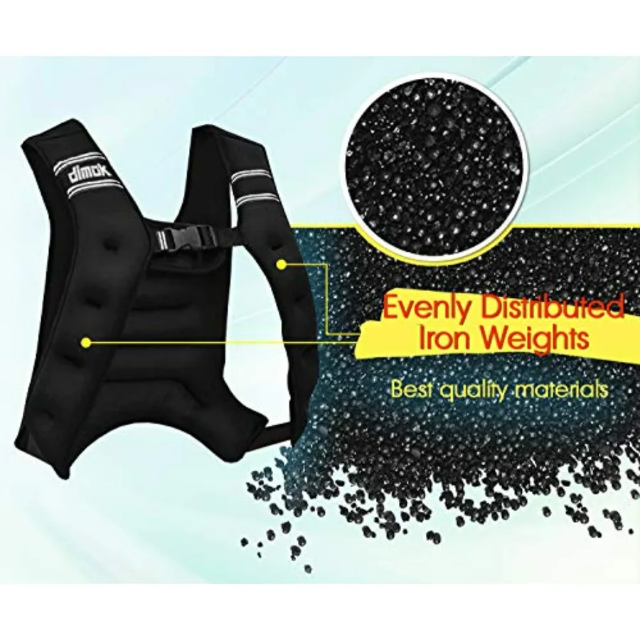 Sport Weighted Vest 12 pounds Cardio Strength Training Workout Equipment Body Weight Vest for Running Walking Men Women 12 lbs