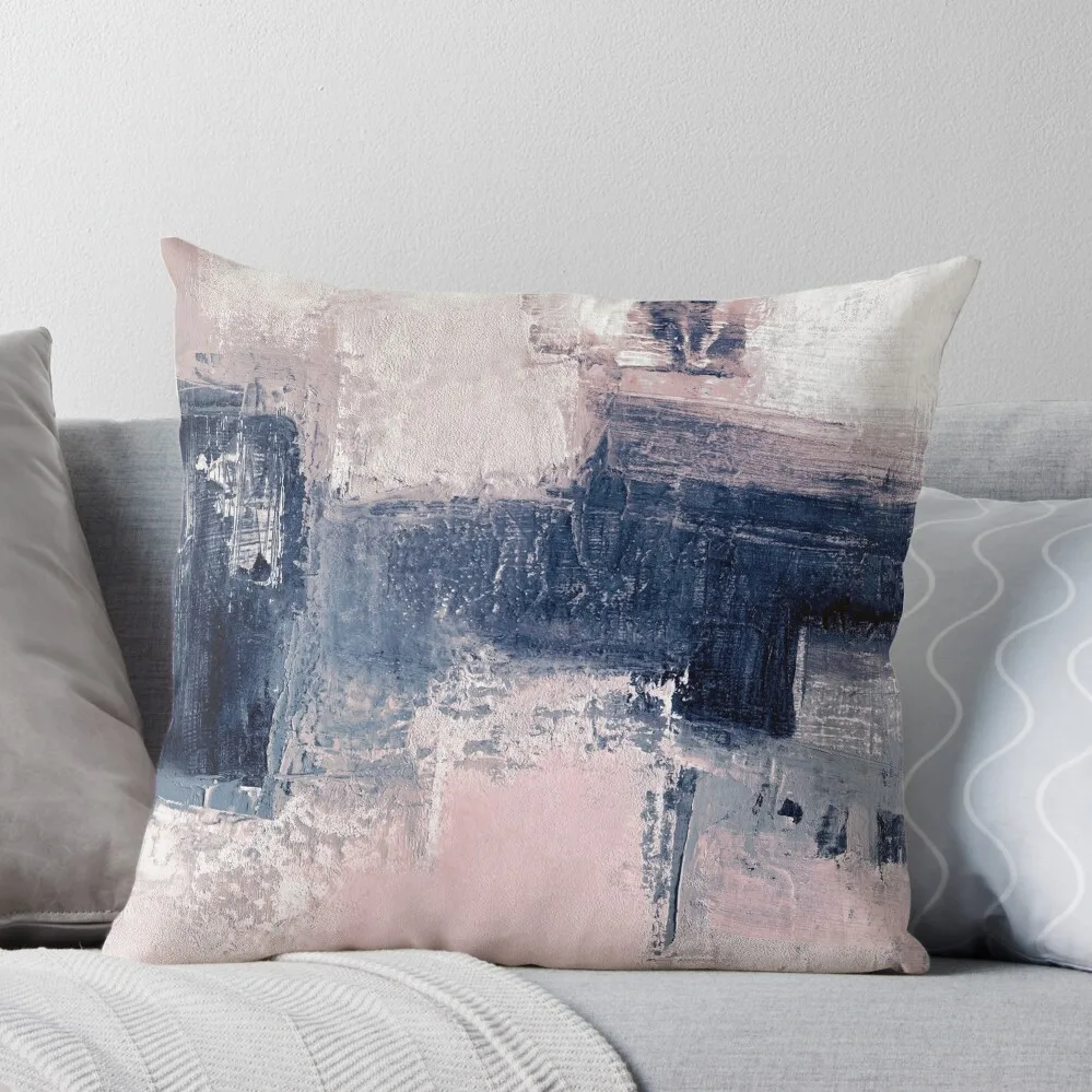 Pink and navy 2 Throw Pillow Plaid Sofa Sofa Cushion