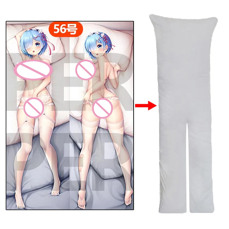 

Re:Zero Rem раздельные ноги Dakimakura Сексуальная подушка для тела Чехол аниме подушка для тела Onahole Dakimakura Чехол для дакимакура 2Way