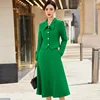 Newest 2023 Spring Professional Women Business Suits with Blazer Coat and Skirt OL Styles Uniform Ladies Office Work Wear Sets 6