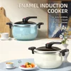 6.5L Household Micro Pressure Stew Pot Low Pressure Pot Induction Cooker Gas Universal Kitchen Soup Cookware 1