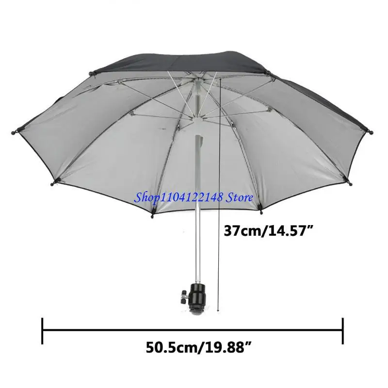 P9FA DSLR 카메라 우산이있는 볼 헤드 멀티 앵글 조정 선샤다 비오는 보호자