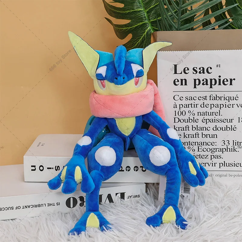 33CM Pokemon Plush Greninja Soft Stuffed Toys Anime Animal Pocket