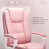 Office Desk Chair, Big and Tall High Back Managerial Executive Computer Chair, Ergonomic Height Adjustable PU Leather 4