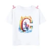 Unicorn Rainbow Initial A-Z Printed Kids Shirt Child Summer T-shirt Boys Girls Short Sleeve Tops Clothes Cute Toddles Outfit Tee 6