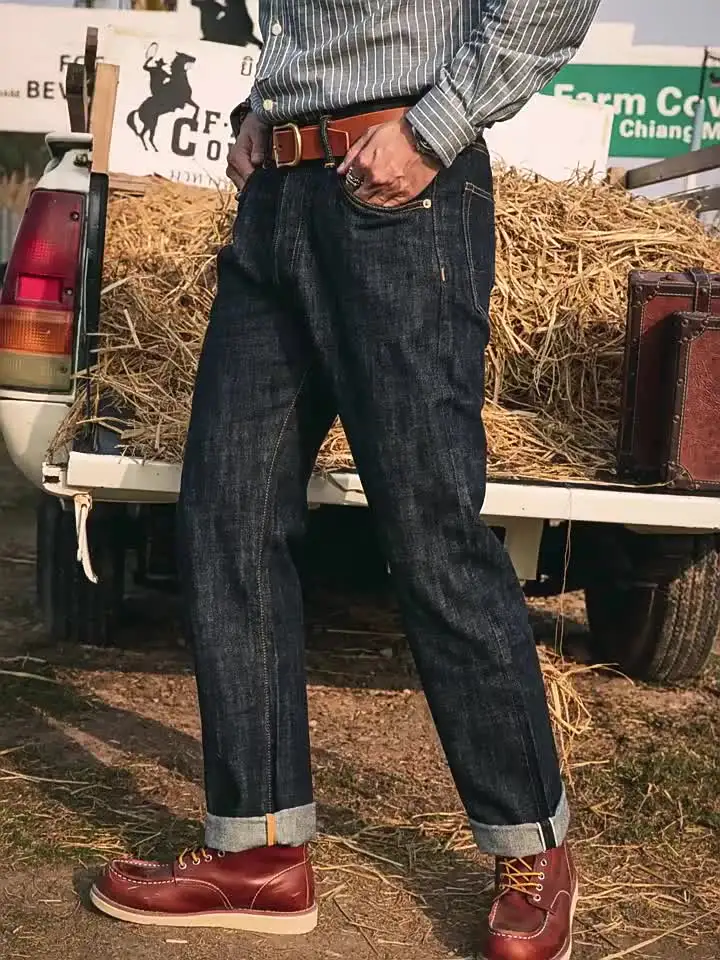 Red Tornado 710 Slim Straight Jeans Button Fly Heritage Style