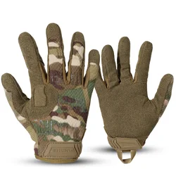 Enhanced Outdoor Sports Gloves - Touch Screen Full Finger, Breathable & Lightweight - M (Camo)