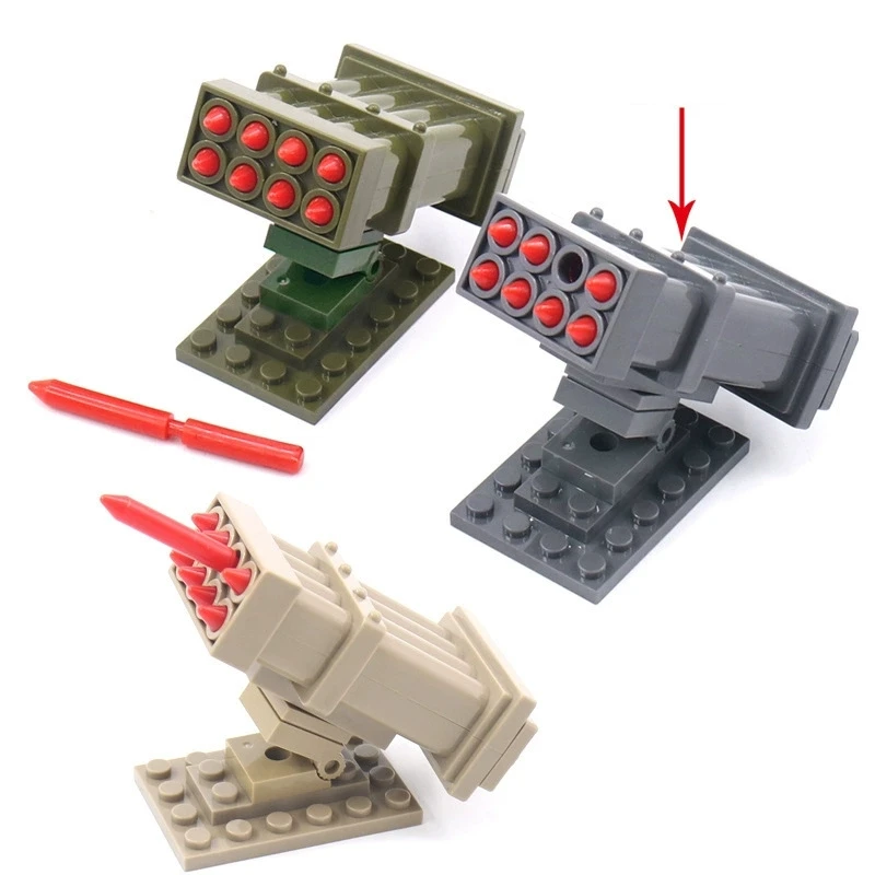 NEUE Militarys Tracking Missile Launch Gerät Camouflage TBS Commando Bausteine Klassische Modell Sets Ziegel Kinder Kits – Detail 1