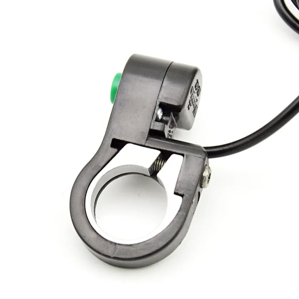 

1 Pc Accessories Bike Horn Button Handlebar Switch ABS Plastic Shell Black For Electric Bike Green Momentary 22mm