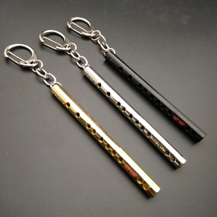 Mini Pocket Musical Instrument Keychain Cosplay Prop Accessories Flute