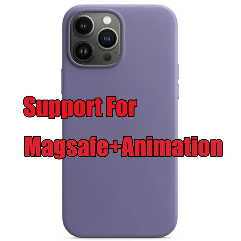 best case for iphone 13 pro  For Magsafe Magnetic Wireless Charging With Animation Leather Case Cover Shockproof Metal Button For iPhone 13 Pro Max 12 Mini iphone 13 pro cover