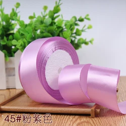 Elegant Glitter Satin Ribbon - Perfect for DIY Crafts, Gift Wrapping, and Party Decorations (Pink purple)